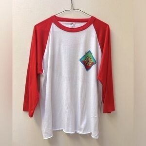 Vintage Darts Graphic Baseball Tee Large